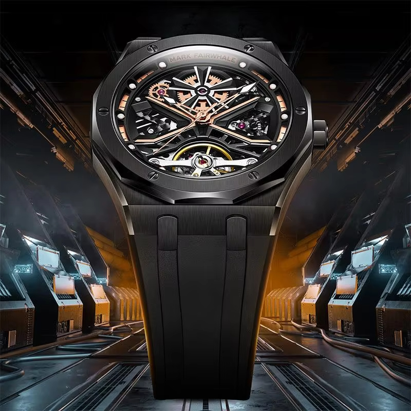 Automatic Pilot Watch - Mark Fairwhal Fashion Tourbillon Watch Men's