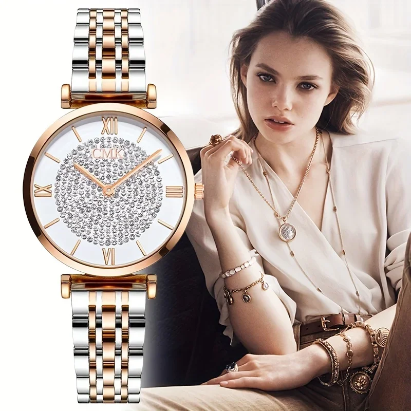 Luxury Watch For Girls - Luxurious Vintage Roman Numeral Dial Quartz