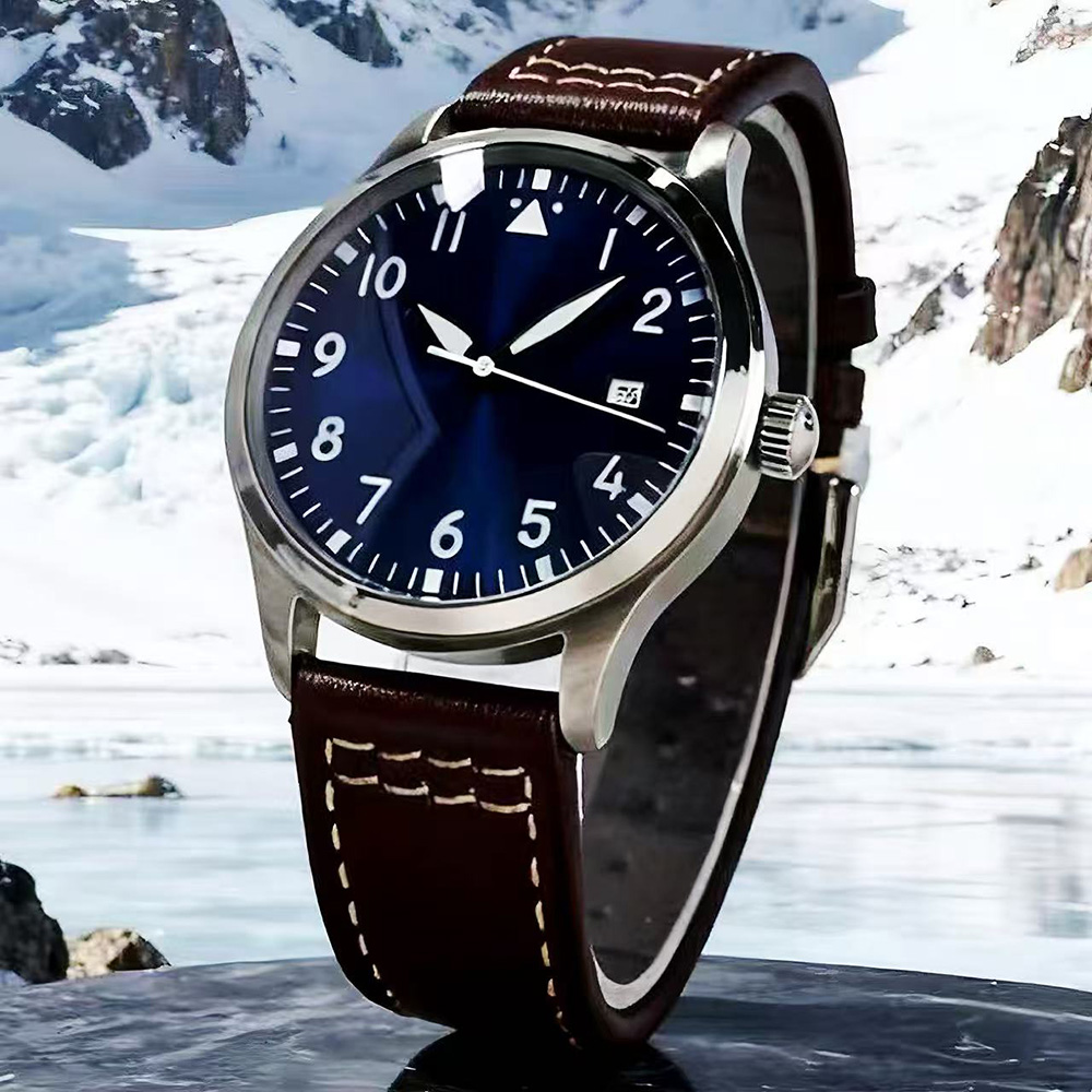 Automatic Pilot Watch - Men's Classic and Fashionable Blue Dial