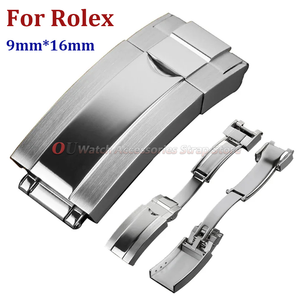 Luxury Watch Unique - 9mmx16mm Stainless Steel Deployment Clasp for