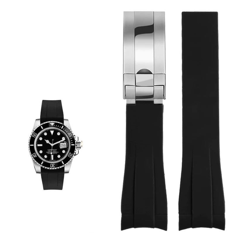 For Rolex 20mm Silicone Watch  - Luxury Watch Green Dial ulasan dan harga