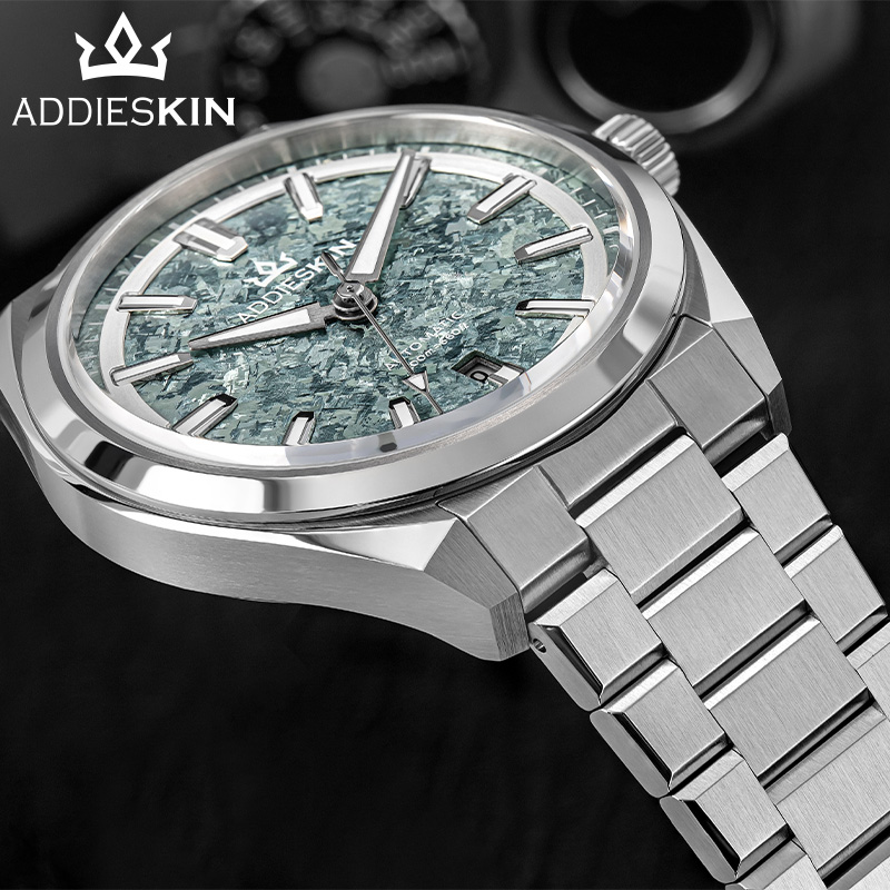 AddiesKin K006 Ice Crack Titan - Luxury Watch Green Dial ulasan dan harga
