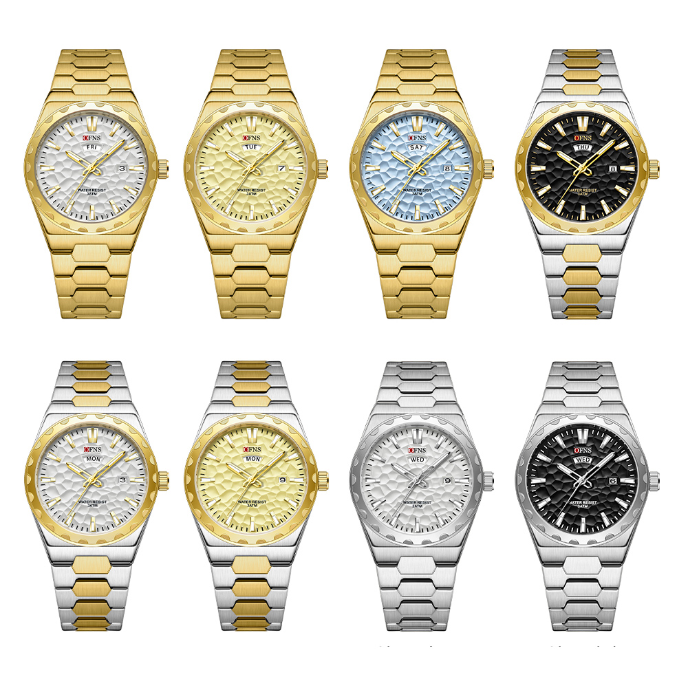 OFNS Business Men Clock Quartz - Luxury Watch Green Dial ulasan dan harga