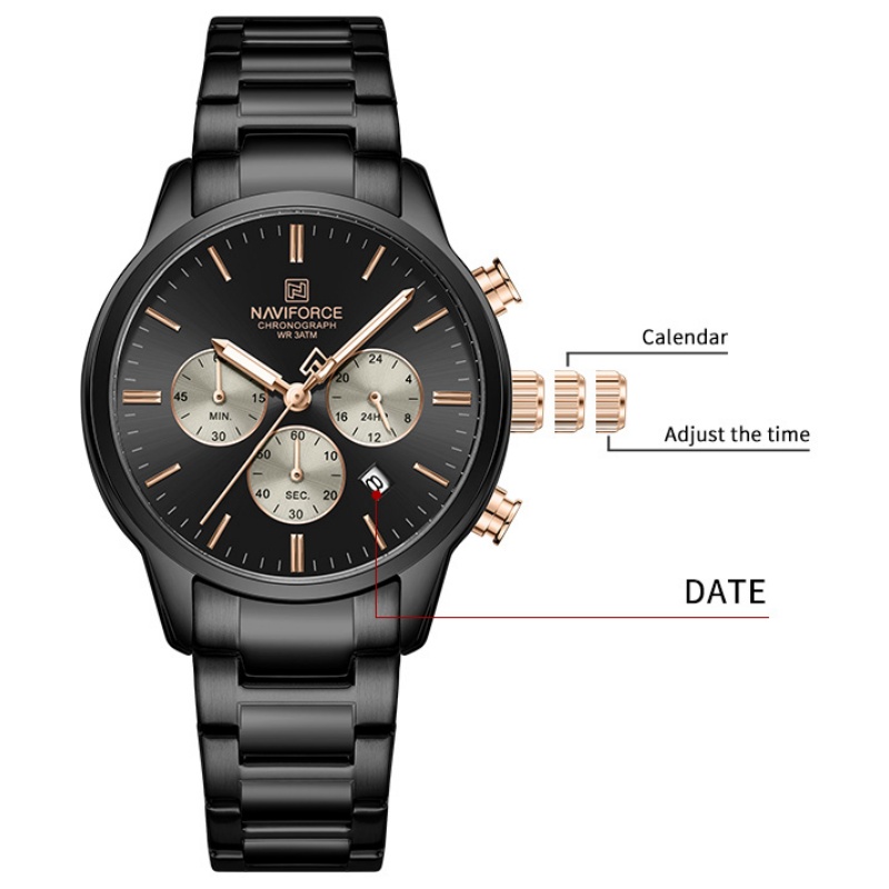 NAVIFORCE Men Quartz Chronogra - Luxury Watch Unique ulasan dan harga