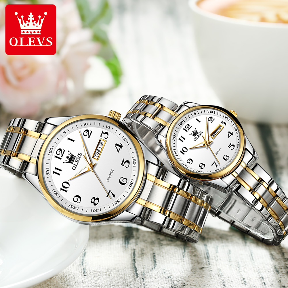 OLEVS New Fashion Couple Watch - Luxury Watch Uk ulasan dan harga