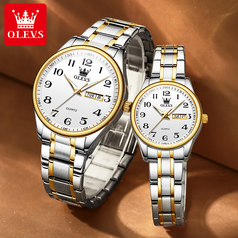 OLEVS New Fashion Couple Watch - Luxury Watch Uk ulasan dan harga