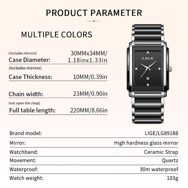 LIGE New Luxury Women Watches  - Luxury Watch For Girls ulasan dan harga
