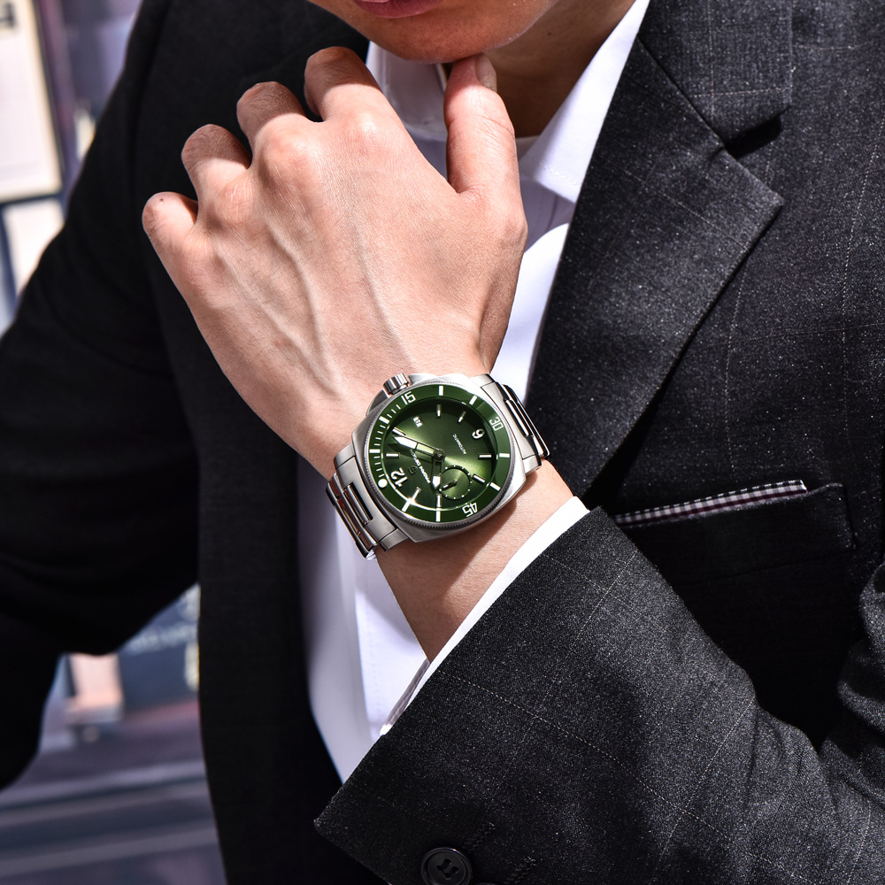PAGANI DESIGN Men's Watch Luxu - Luxury Watch Green Dial ulasan dan harga