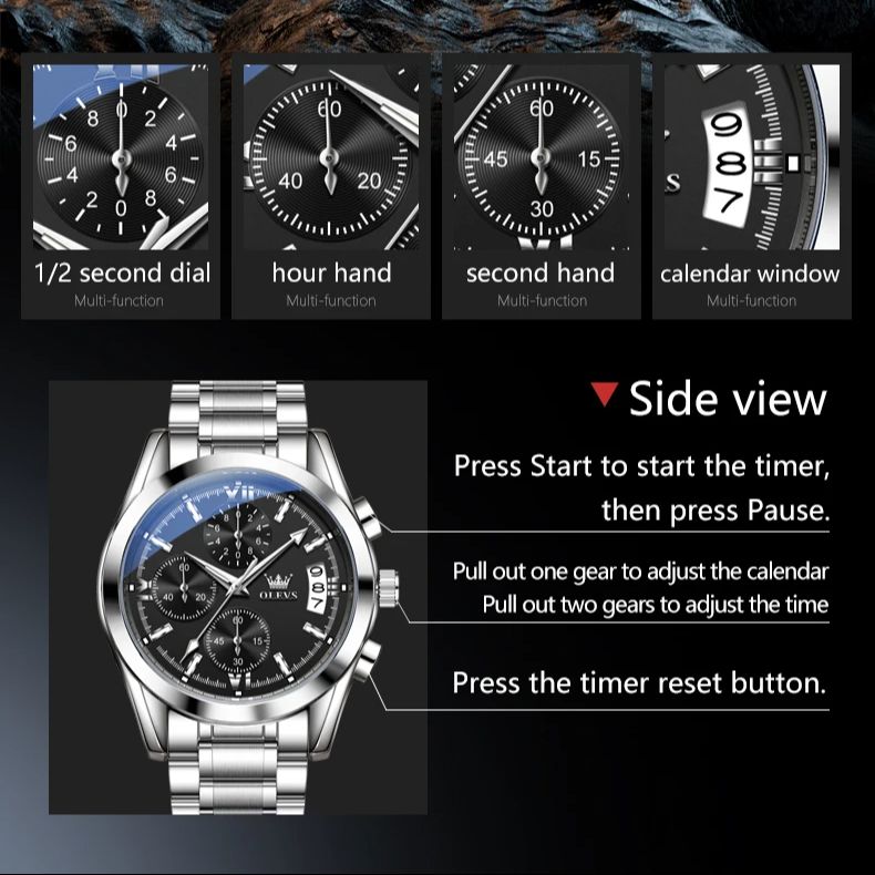 OLEVS 2987 Original Men Watch  - Luxury Watch Manufacturers ulasan dan harga