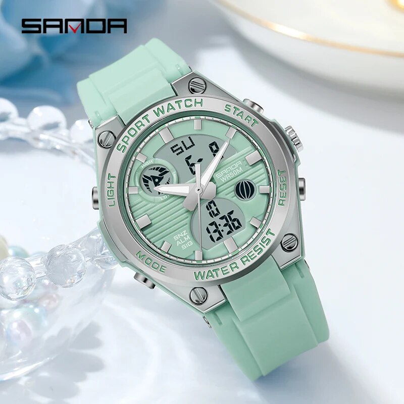 SANDA Brand G Style LED Digita - Perpetual Calendar Watch ulasan dan harga