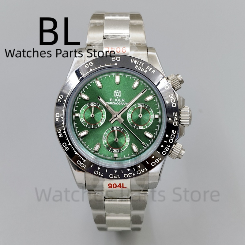 BLIGER 39mm Luxury Green Dial  - Luxury Watch Green Dial ulasan dan harga