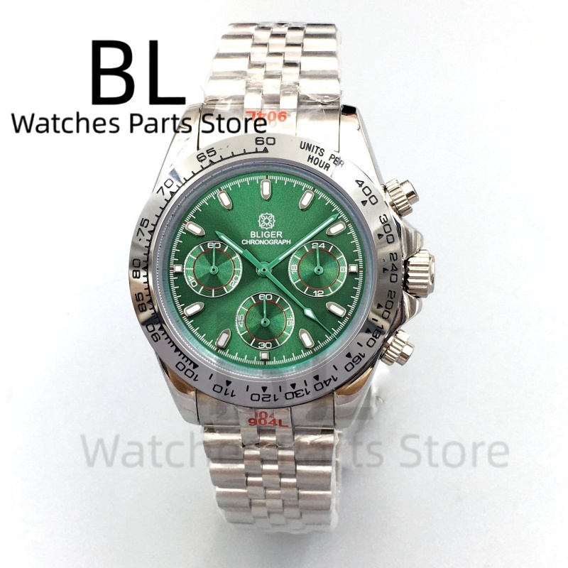 BLIGER 39mm Luxury Green Dial  - Luxury Watch Green Dial ulasan dan harga