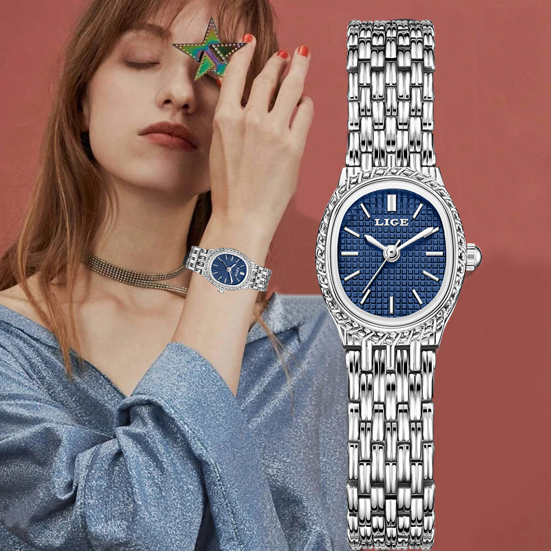 LIGE Fashion Luxury Quartz Wom - Luxury Watch Ladies ulasan dan harga