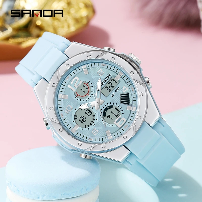 SANDA Pink Watch for Women Ana - Perpetual Calendar Watch ulasan dan harga