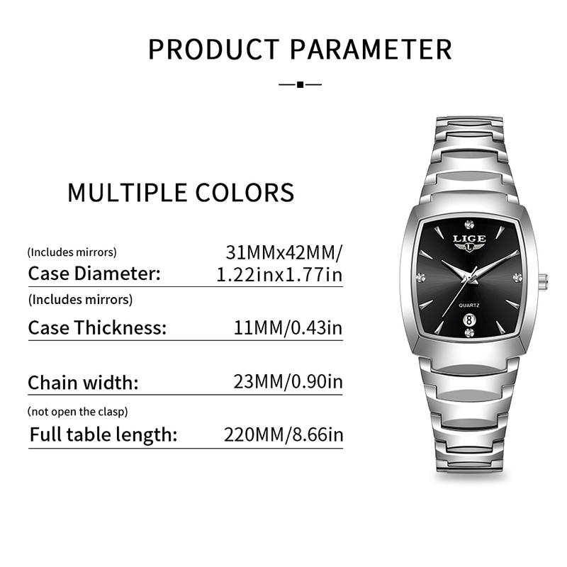 LIGE Watch women Business Luxu - Luxury Watch Ladies ulasan dan harga