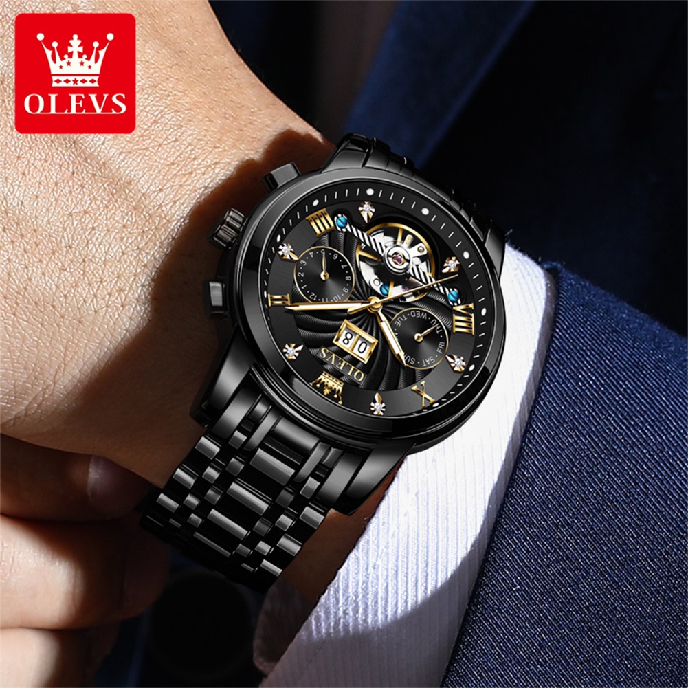 OLEVS Classic Men's Watches To - Automatic Pilot Watch ulasan dan harga