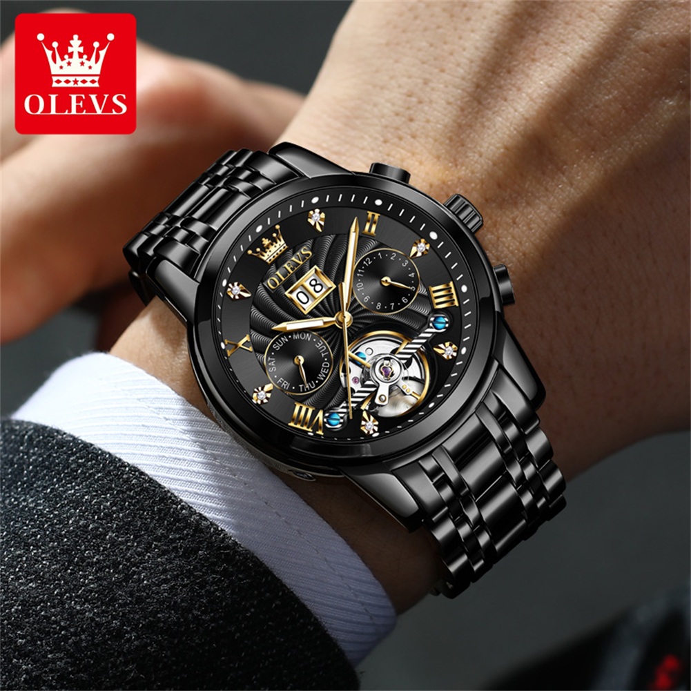 OLEVS Classic Men's Watches To - Automatic Pilot Watch ulasan dan harga