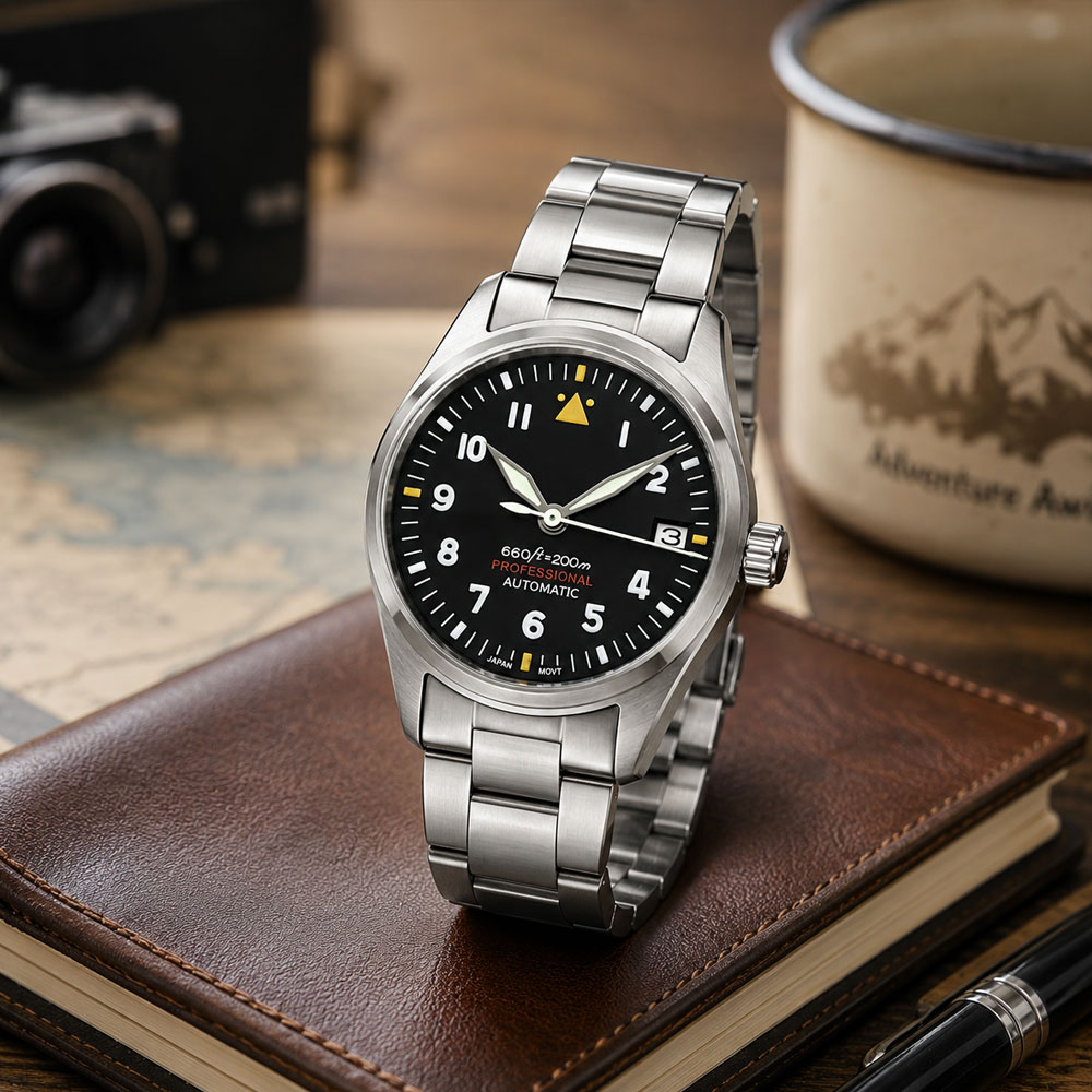 Custom LOGO 36mm 39mm Pilot Wa - Automatic Pilot Watch ulasan dan harga