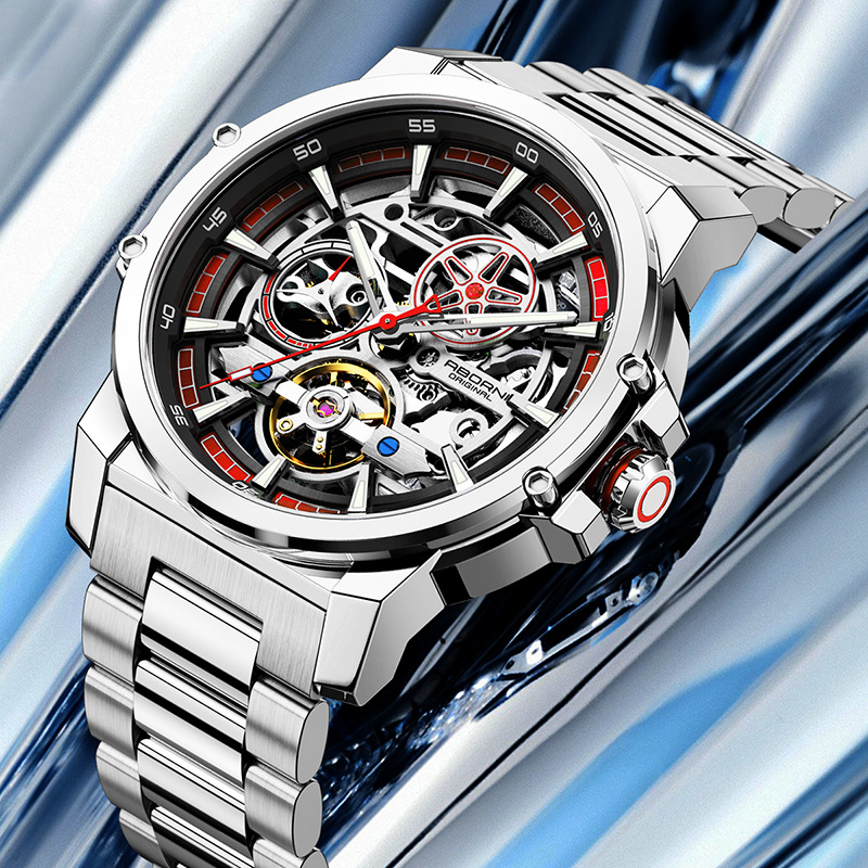 ABORNI 9039 Unique Design Skel - Automatic Pilot Watch ulasan dan harga