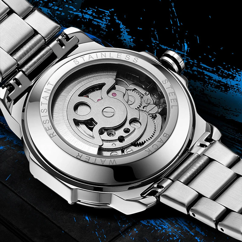 ABORNI 9039 Unique Design Skel - Automatic Pilot Watch ulasan dan harga