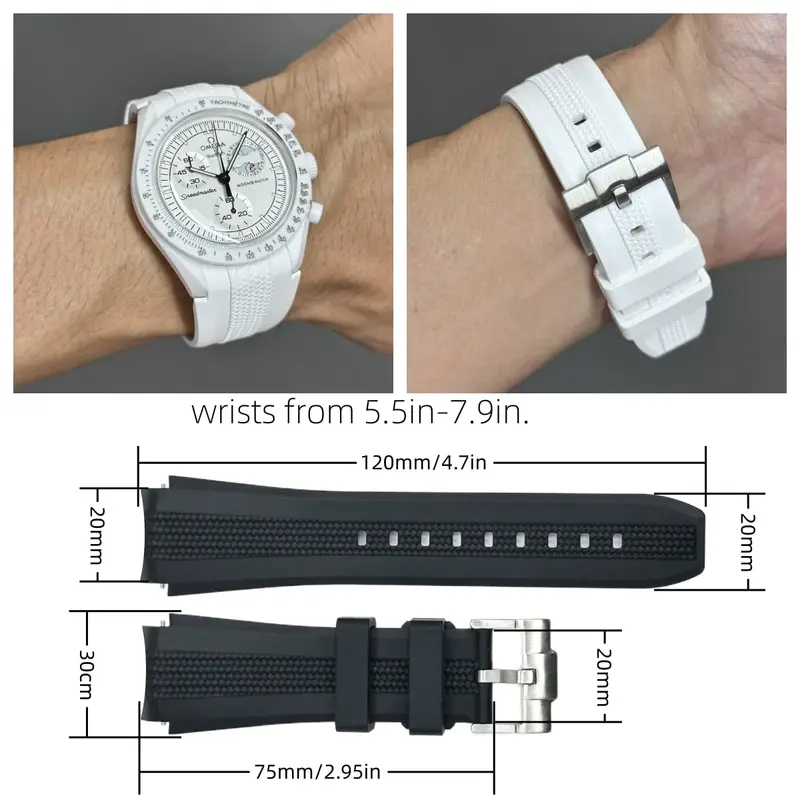 20mm Curved End No Gap Silicon - Omega Watch Seamaster ulasan dan harga