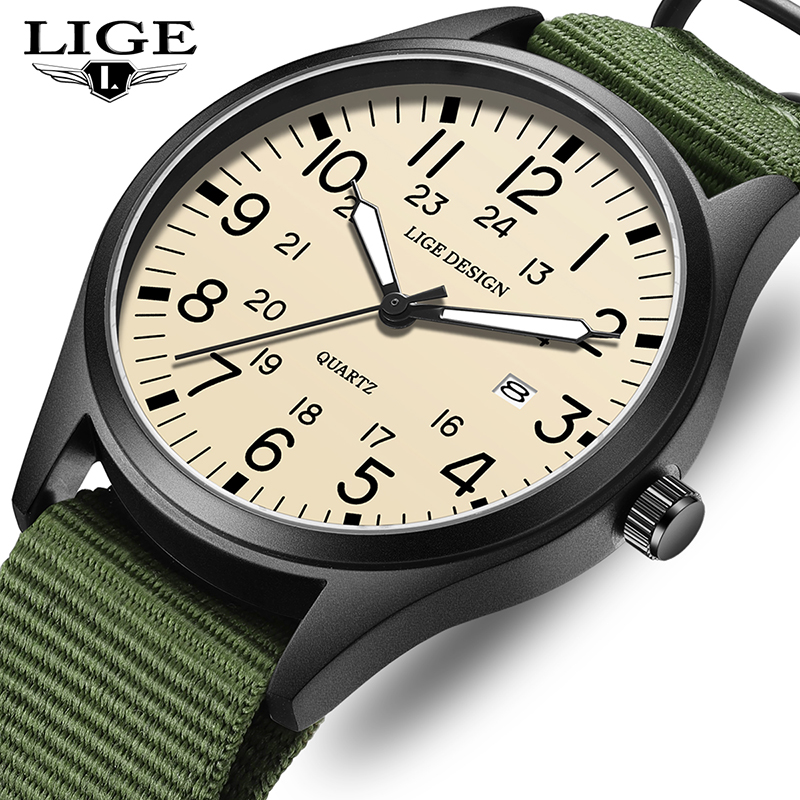 LIGE 2026 TOP NEW Quartz Wrist - Luxury Watch Green ulasan dan harga