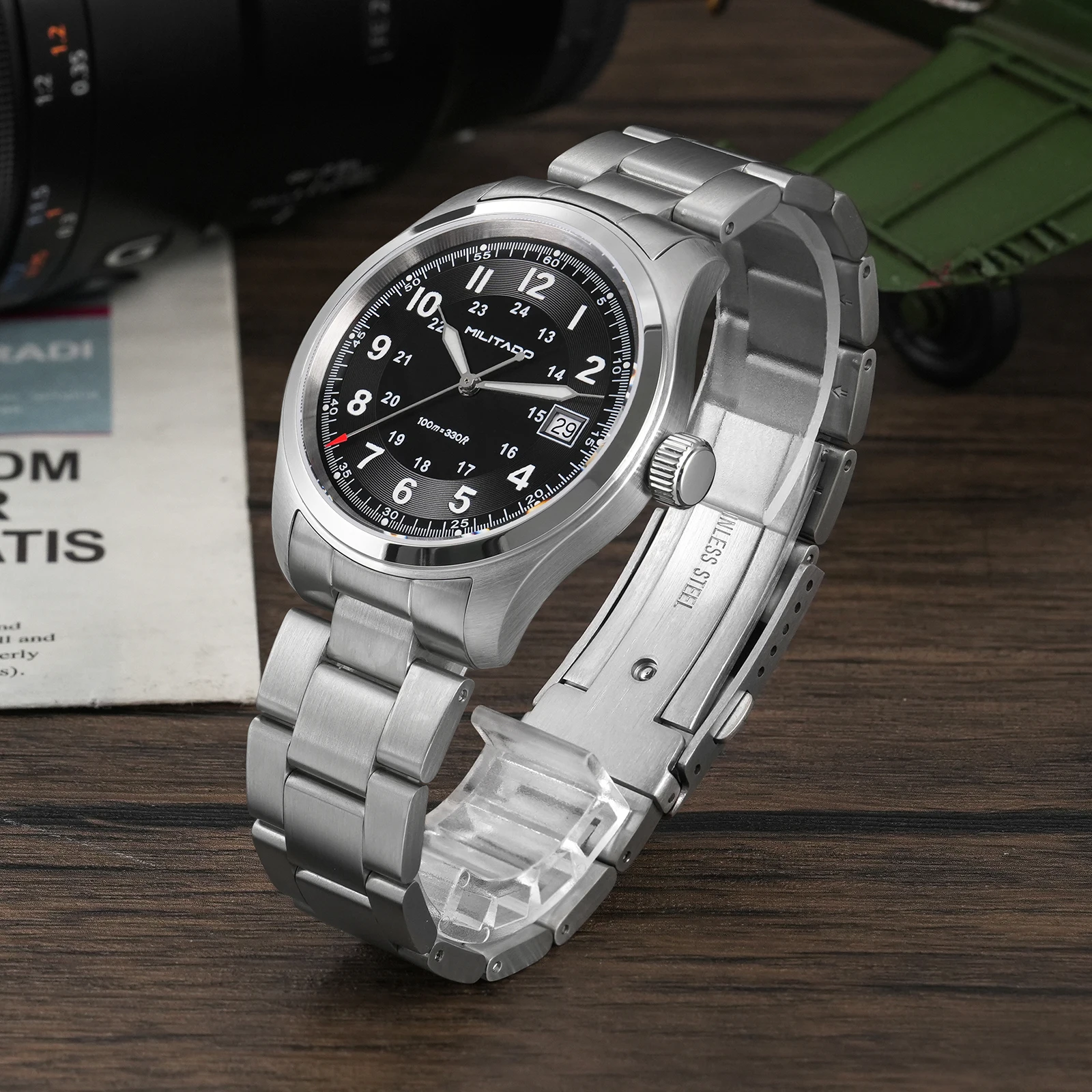Militado ML08 Vintage Quartz W - Rolex Watch Submariner ulasan dan harga