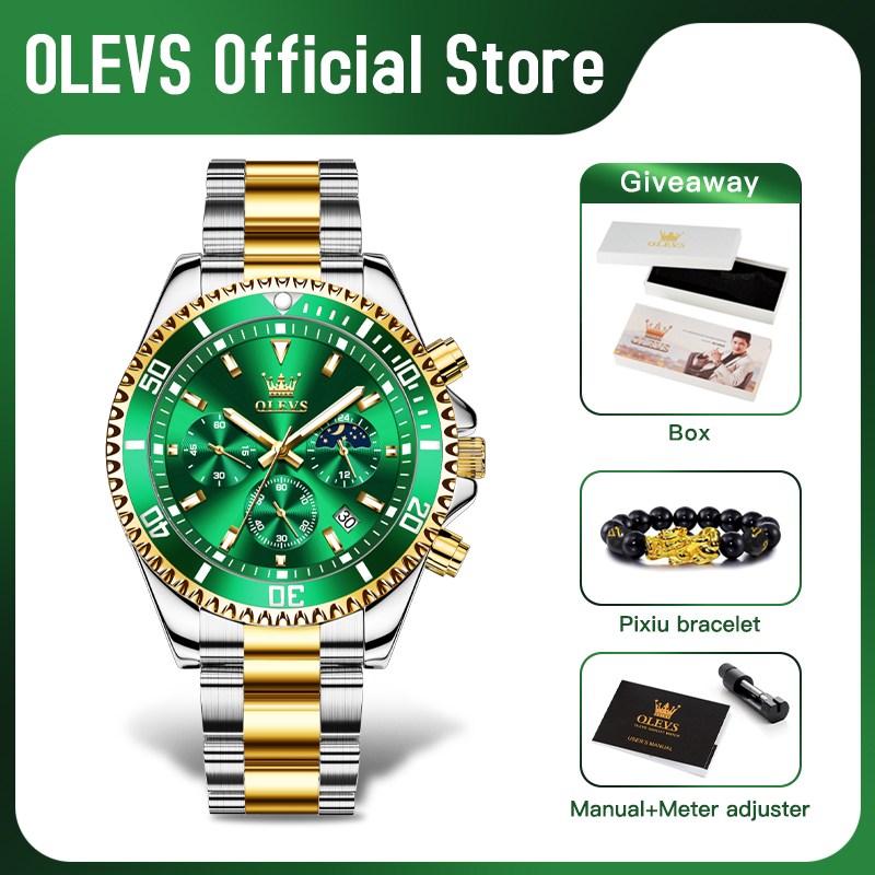 OLEVS 2870 Men's Watch Top Bra - Luxury Watch Manufacturers ulasan dan harga