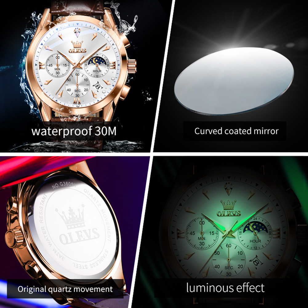 OLEVS Brand New Fashion Quartz - Luxury Watch Manufacturers ulasan dan harga