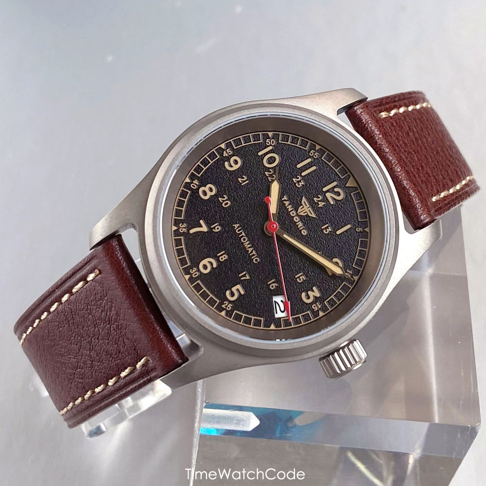 Customized Watch Titanium NH35 - Automatic Pilot Watch ulasan dan harga